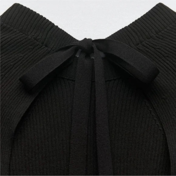 NWT Zara Cut Out Open Back Top Size L - Picture 10 of 12